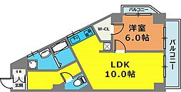 シャトー・ド・フェニックス 1LDKの間取図画像