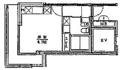 LIFEZONE藤沢 ワンルームの間取図画像