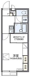レオパレスクレマチスC 1Kの間取図画像