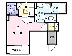 相光ビレッジ戸塚II 1Kの間取図画像