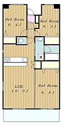 らくりーぶ21森野 3LDKの間取図画像