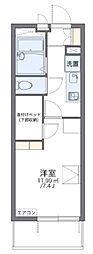 レオパレス13STONE3 1Kの間取図画像