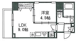 プレジール神宮前 1LDKの間取図画像