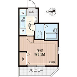 ピアコートTM東武練馬壱番館 1Kの間取図画像