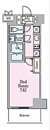 リビオメゾン南砂町 1Kの間取図画像