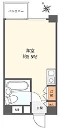 メゾンドノア聖蹟桜ケ丘 ワンルームの間取図画像