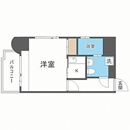 エステート・モア平尾駅前通り 1Kの間取図画像
