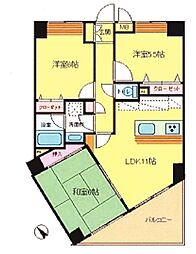 ボヌール 3LDKの間取図画像