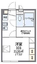 レオパレスイワイ 1Kの間取図画像