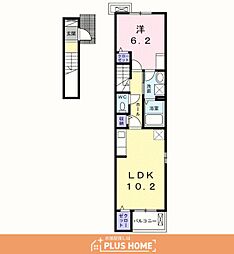 PURI 1LDKの間取図画像