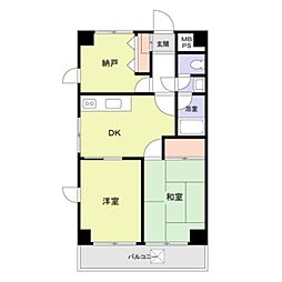 ビコーハイツ 3DKの間取図画像