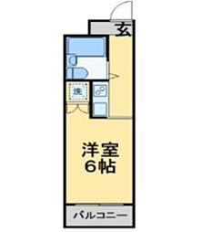TOP西船橋No.1 ワンルームの間取図画像