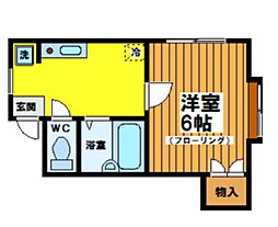 REGALO 1Kの間取図画像