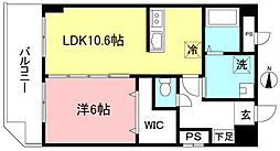 AbsoluteChofu 1LDKの間取図画像