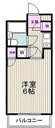 T'sgarden青葉台 1Kの間取図画像