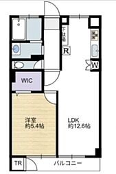 松栄大宮マンション 1LDKの間取図画像