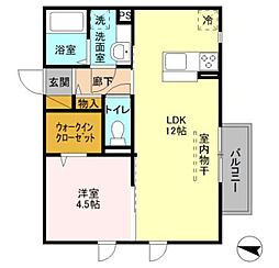 カステロ・デ・グロリア2 1LDKの間取図画像