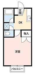 ノースコート本郷 1Kの間取図画像