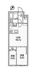 アグライア千石DEUX 2LDKの間取図画像