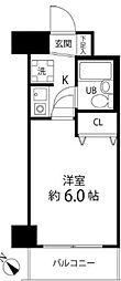 T'sgarden梶ケ谷 ワンルームの間取図画像