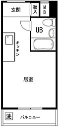 メゾン・ド・オヌール ワンルームの間取図画像