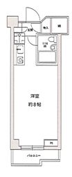 三越ゼームス坂マンションC棟 ワンルームの間取図画像