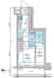 Genovia木場2 2Kの間取図画像