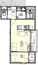 KLEIS上尾 1LDKの間取図画像