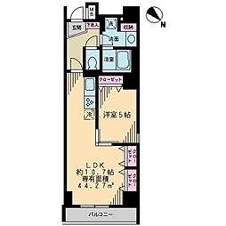 アーク銀座京橋 1LDKの間取図画像