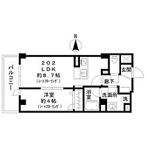 ｓｋｙｅ池上 202 ｜ 東京都大田区池上８丁目12-1（賃貸マンション1LDK・2階・33.35㎡） その2