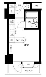 インペリアル南麻布サテライト ワンルームの間取図画像