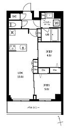 アーバンパーク船堀II 2LDKの間取図画像