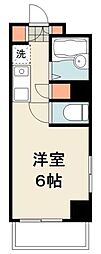 サンケンパレス清澄 ワンルームの間取図画像