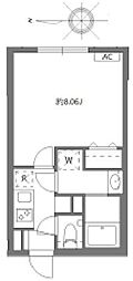セレヌコート池袋本町 1Kの間取図画像