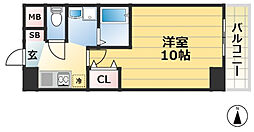JR東海道・山陽本線 神戸駅 徒歩6分の賃貸マンション 2階1Kの間取り