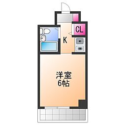 インペリアル関西エアポートC棟 1Kの間取図画像