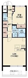 スプランディッド福島WEST 1LDKの間取図画像