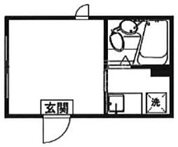 GC西早稲田 ワンルームの間取図画像