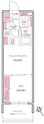 レジディア門前仲町プレイス 1DKの間取図画像