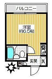 東高円寺アムフラット ワンルームの間取図画像