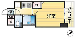 エステムコート神戸西 1Kの間取図画像