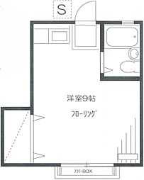 ドミールK ワンルームの間取図画像