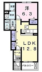 セブン2 1LDKの間取図画像