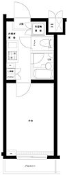 ルーブル早稲田六番館 1Kの間取図画像