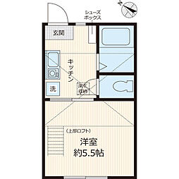パークウェイ鶴見 ワンルームの間取図画像