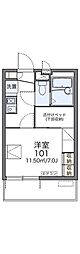 レオパレスステラII(38681) 1階1Kの間取り