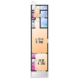 (仮称)ジーメゾン岸和田上町 1LDKの間取図画像