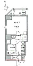 crealpremier浅草橋 1Kの間取図画像