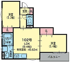 物件の間取り