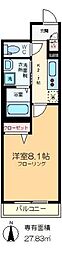 T-FLAT 1Kの間取図画像
